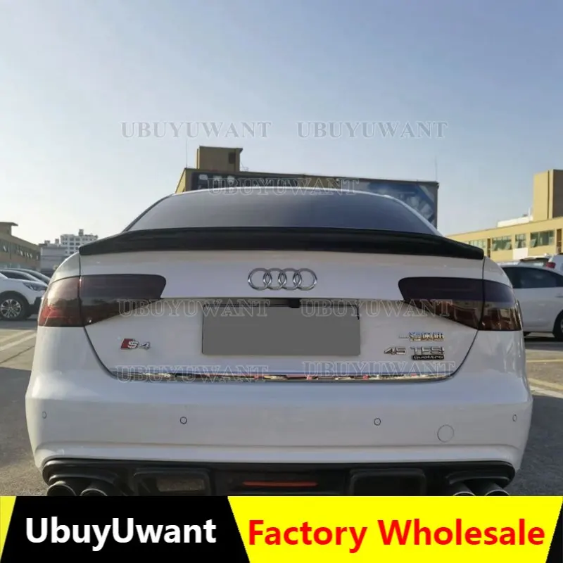 

Спойлер заднего багажника из углеродного волокна в стиле CA для Audi A4 B8 B8.5 седан 2009 - 2016 года, автомобильный спойлер заднего крыла (не подходит ...