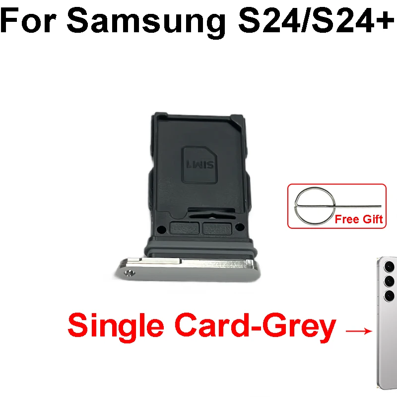 Лоток для SIM-карты Samsung S24 Plus + SM-S921B SM-S926B Разъем Держатель чтения карт Запасные