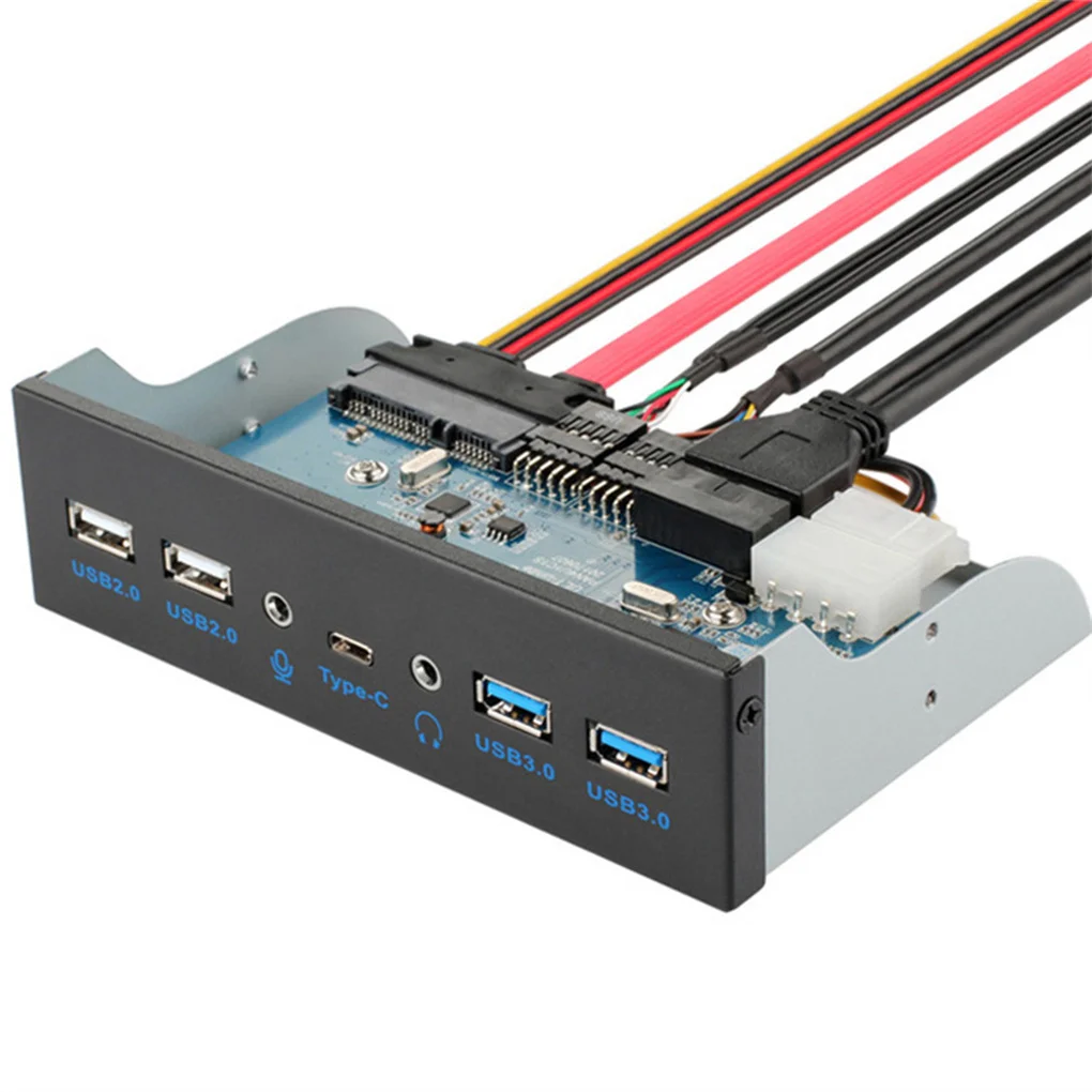 

Передняя панель кронштейн линейный адаптер Встроенная USB Панель супер скорость Plug-Play практичная Плата расширения алюминиевый сплав