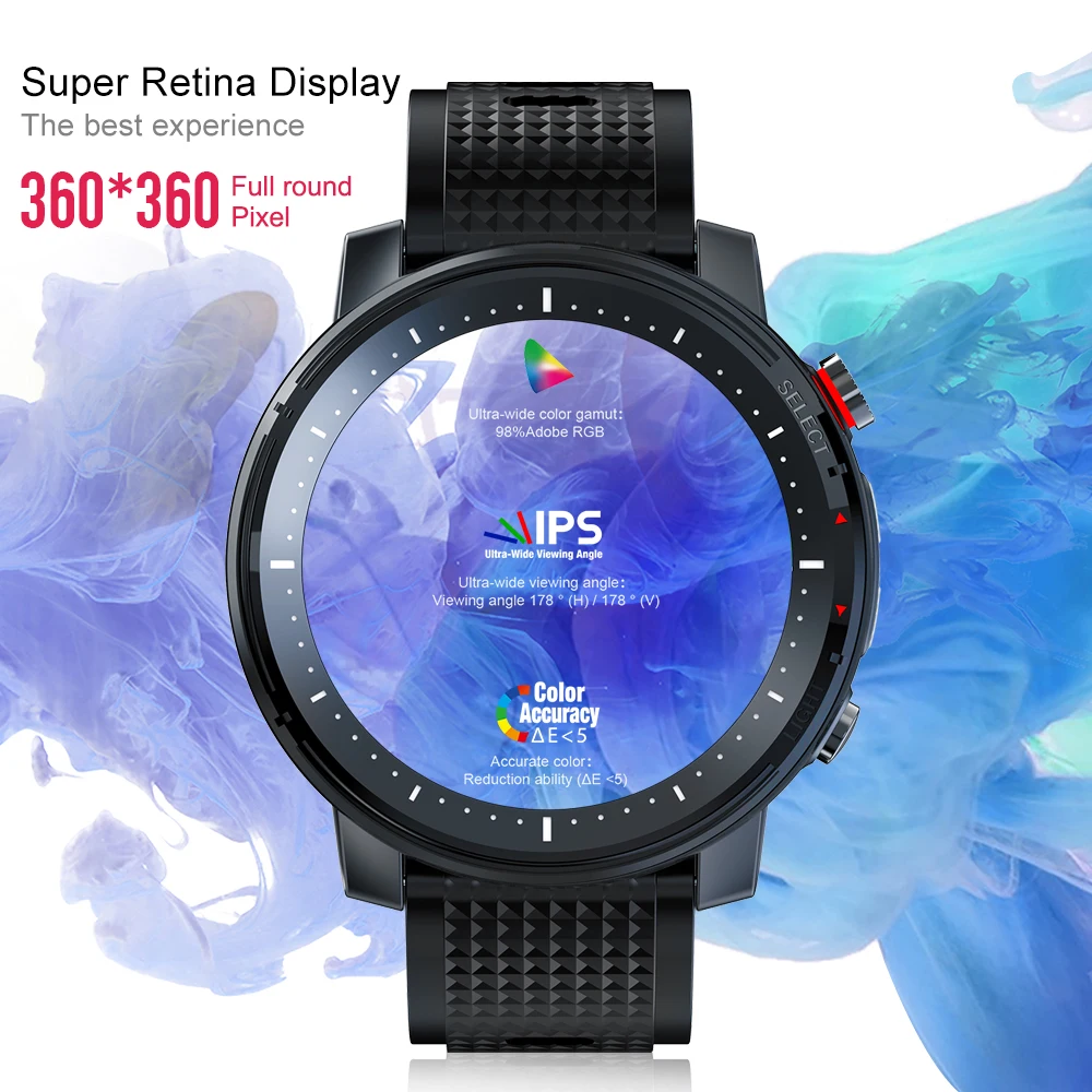 

Men L15 Smart Watch 1.3inch Full-fit Round Retina Display Music Control Camera Flashlight PK L5 L9 Smartwatch IP68 Waterproof