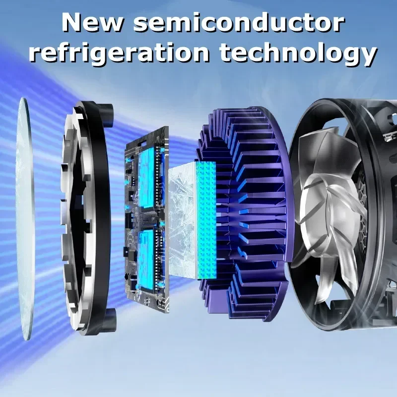 Магнитный полупроводниковый охлаждающий вентилятор 2 в 1 SL18 радиатор охлаждения