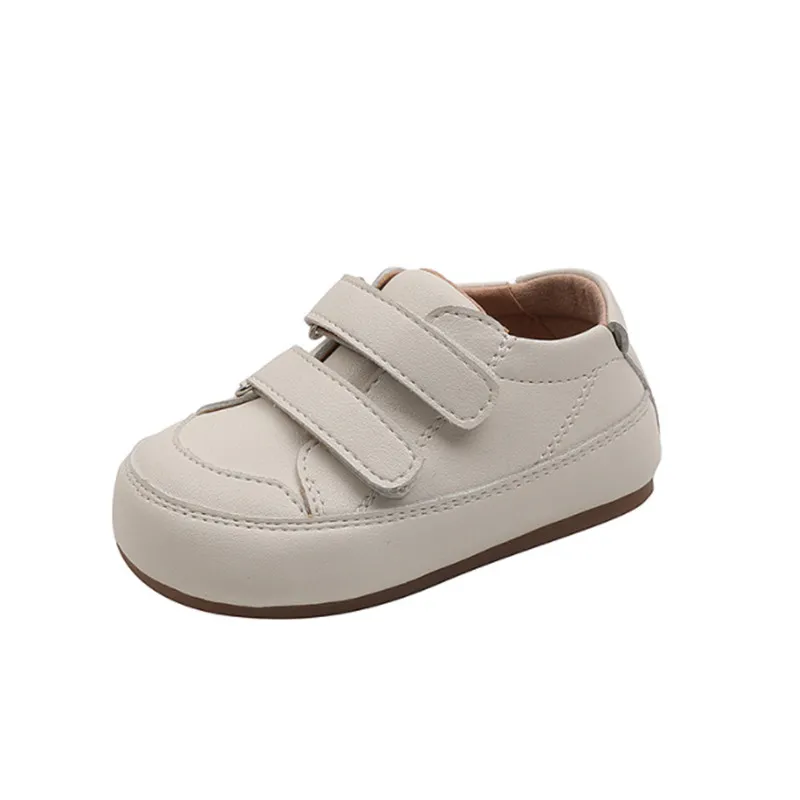 2023 New Spring Baby Shoes Leather Toddler Boys Barefoot Sho