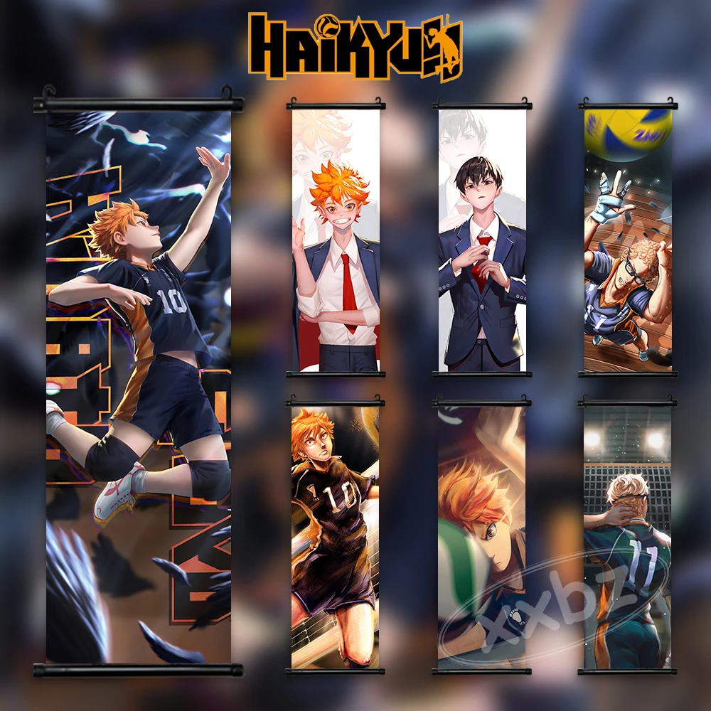 

Haikyuu!! Poster Canvas Print Shoyo Hinata Wall Art Sports Anime Painting Living Room Pictures Hot Blooded Characters Home Decor