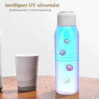 Household UV Cleaning Cup Stainless Steel USB Powered Thermal Mug with LED UV Beads 600ml