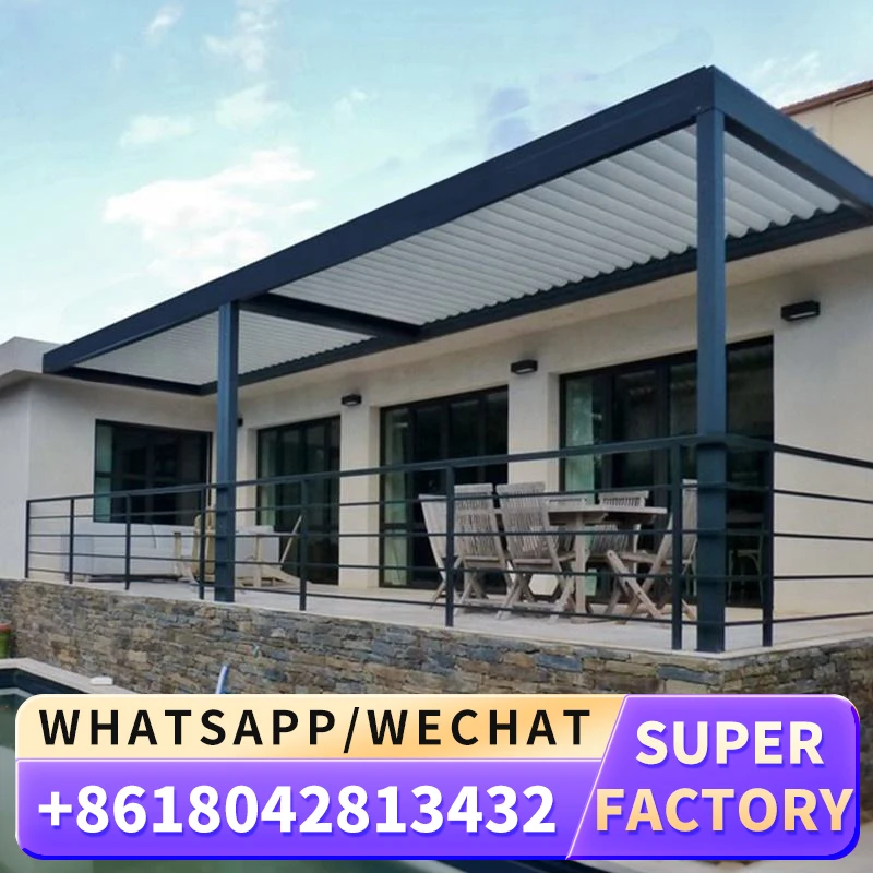 3x3 3x4 4x4 6x4 м от производителя современная уличная биоклиматическая беседка