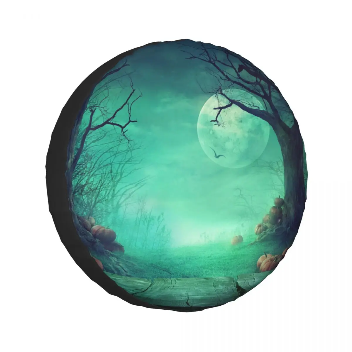 

Car Wheel Tyre Cover 13/14/15/16 Inch Spooky Forest With Dead Trees Spare Tire Cover Case Soft Protector Pouch Car Accessories