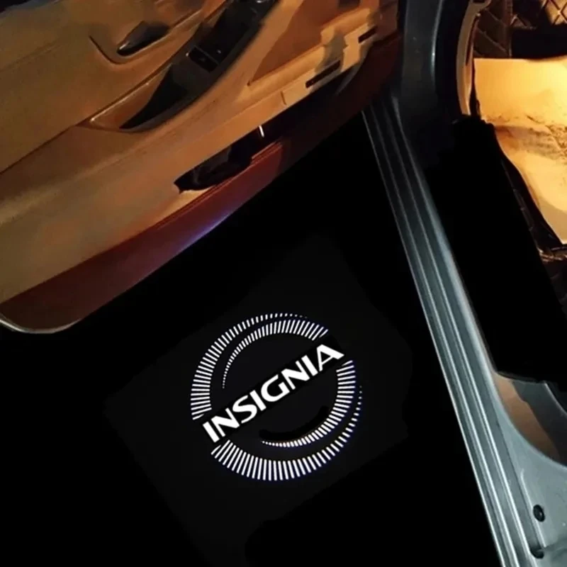 

2 шт. светодиодные декоративные лампы, аксессуары для Opel Insignia 2009-2018, приветственный свет двери автомобиля 2010-2011-2012-2013-2014-2015-2016-2017