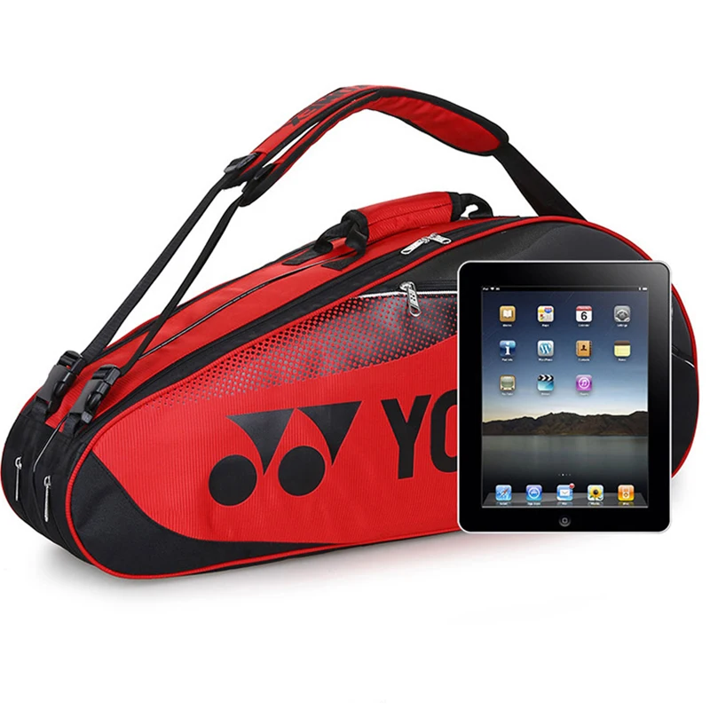 Original YONEX Large 6-12 Rackets Badminton Bag With Shoes Compartment Sport Badminton Backpack Hold All Shuttlecock Accessories