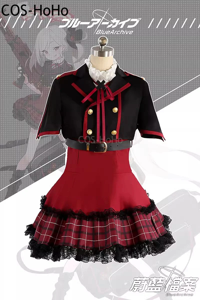 COS-HoHo Blue Archive Asagi Mutsuki игровой костюм элегантное милое платье косплей Хэллоуин