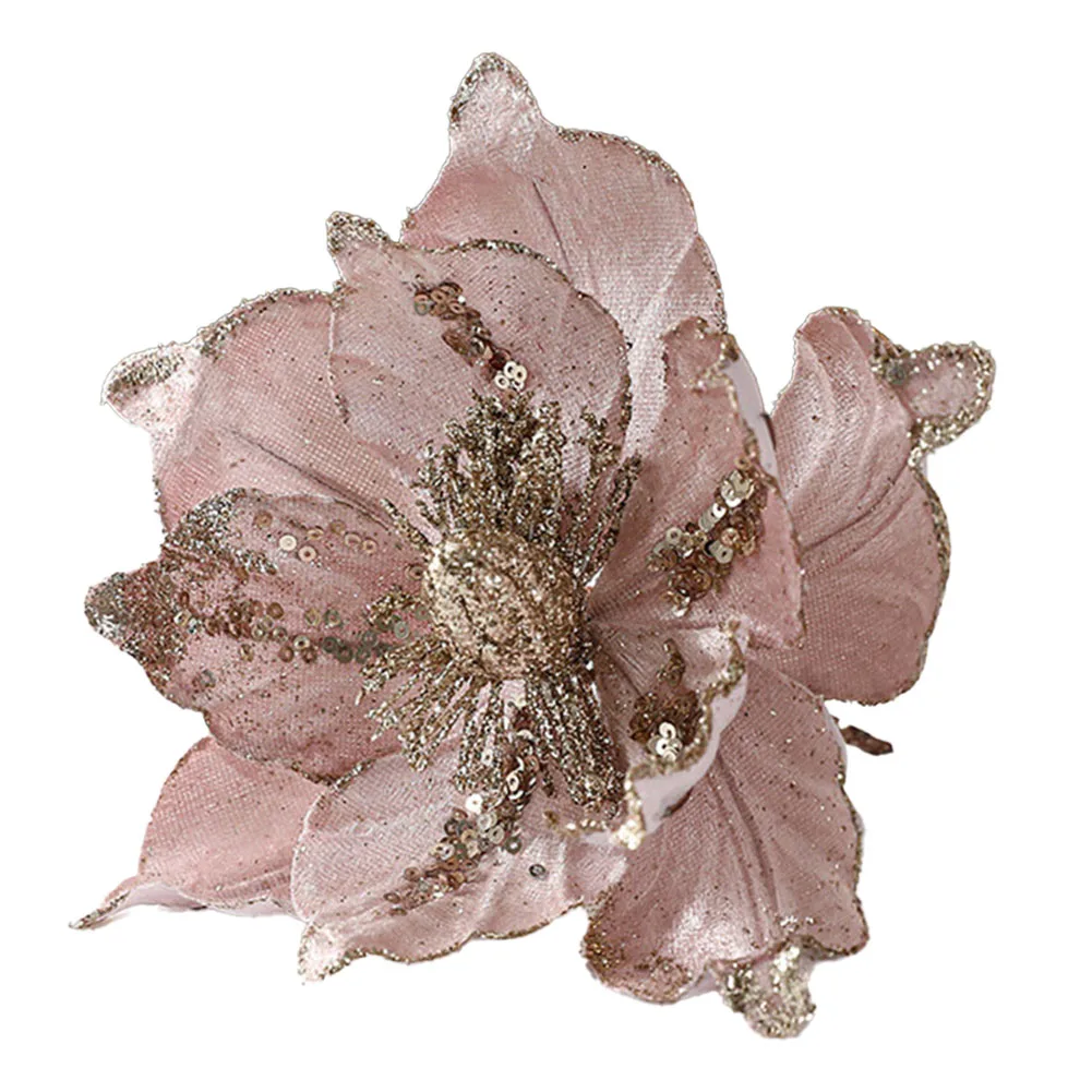 Рождественские блестящие цветы Искусственные рождественские Универсальное