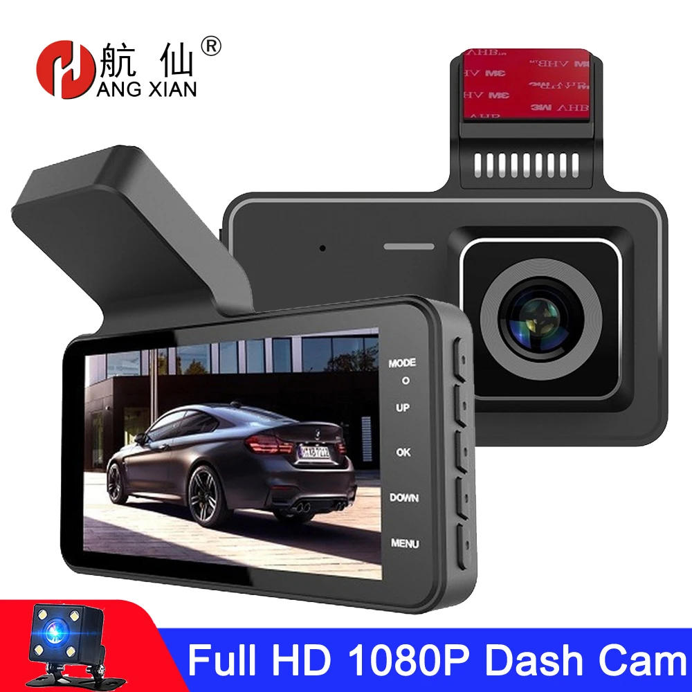 Car DVR 4.0" Full HD 1080P Dash Cam Rear View Vehicle Video Recorder 24H Parking Monitor Night Vision G-sensor Auto Dash Camera