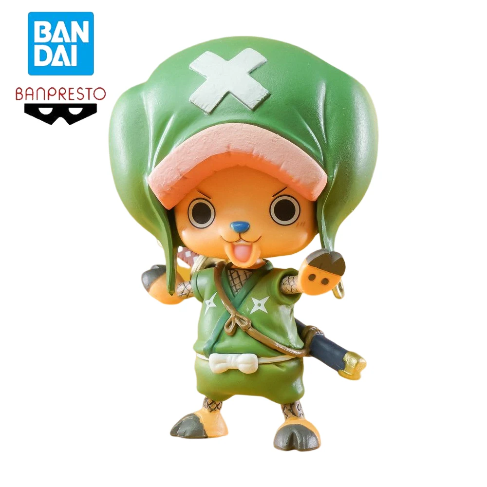 

In Stock One Piece 9CM Tony Tony Chopper Genuine Banpresto kimono Anime Figure Ornaments Collectible Model Dolls Toy For Gift