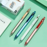 creative personality press gel pen 0 5mm black bullet head press signature pen student stationery office water pen wholesale
