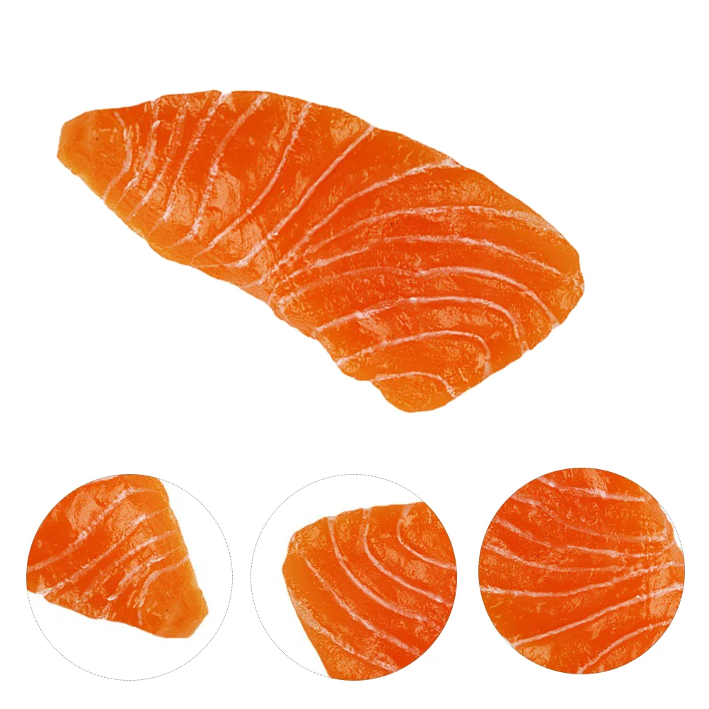 

2pcs Scene Photography Props Fish Pan Salmon Burgers Salmon Burgers Salmon Shaped Models Fake Turkey