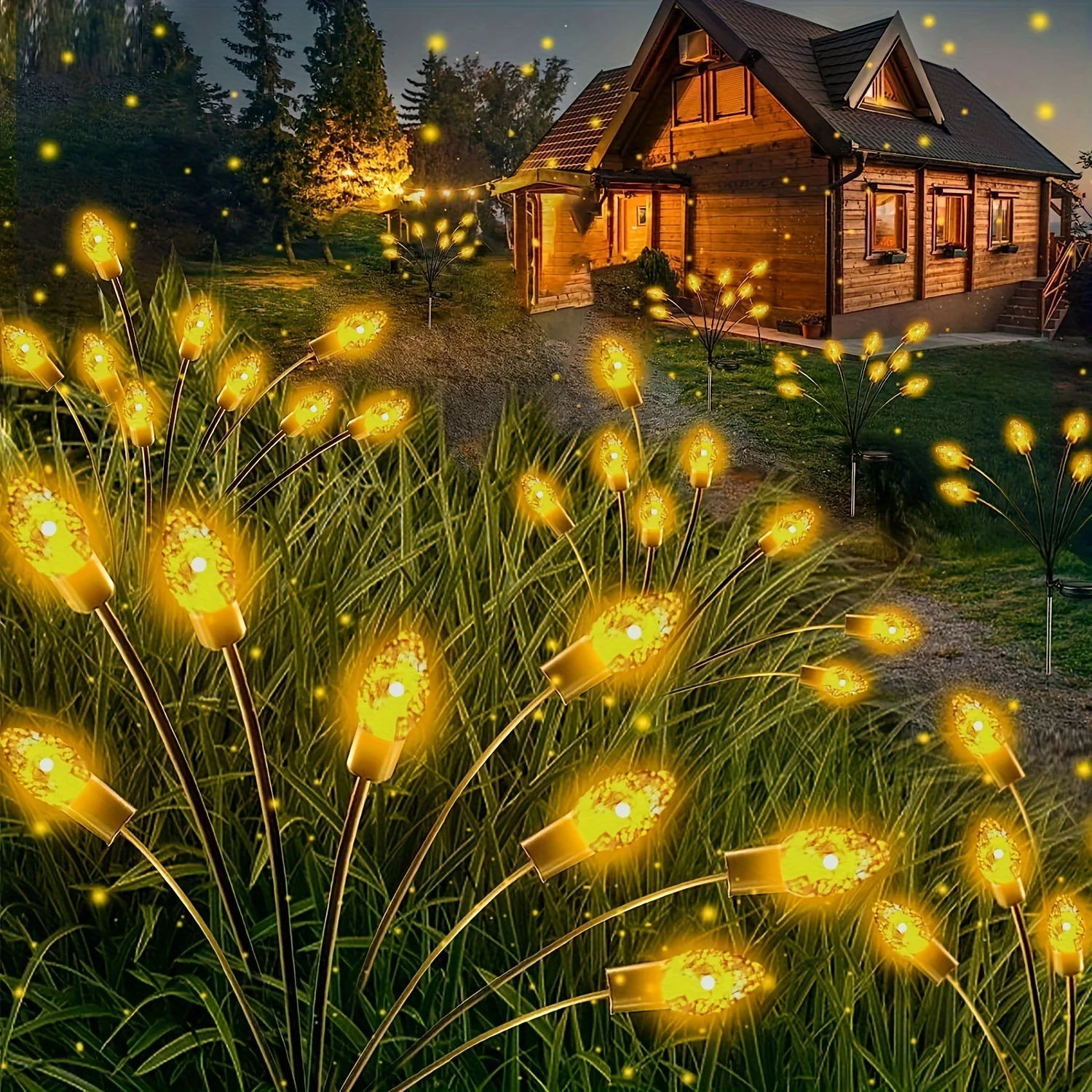 2 шт. солнечные садовые светильники 20 светодиодов