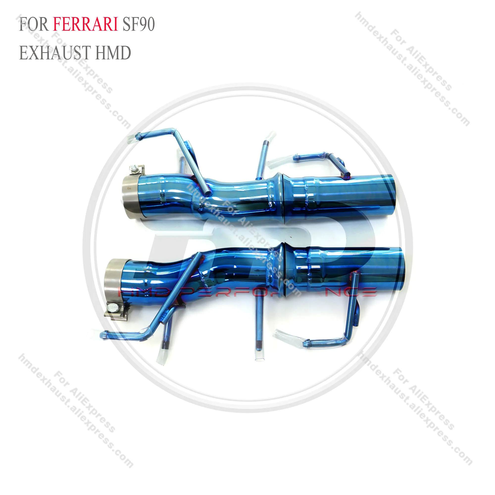 Выхлопная система HMD из нержавеющей стали для Ferrari SF90 2019 + без клапанов