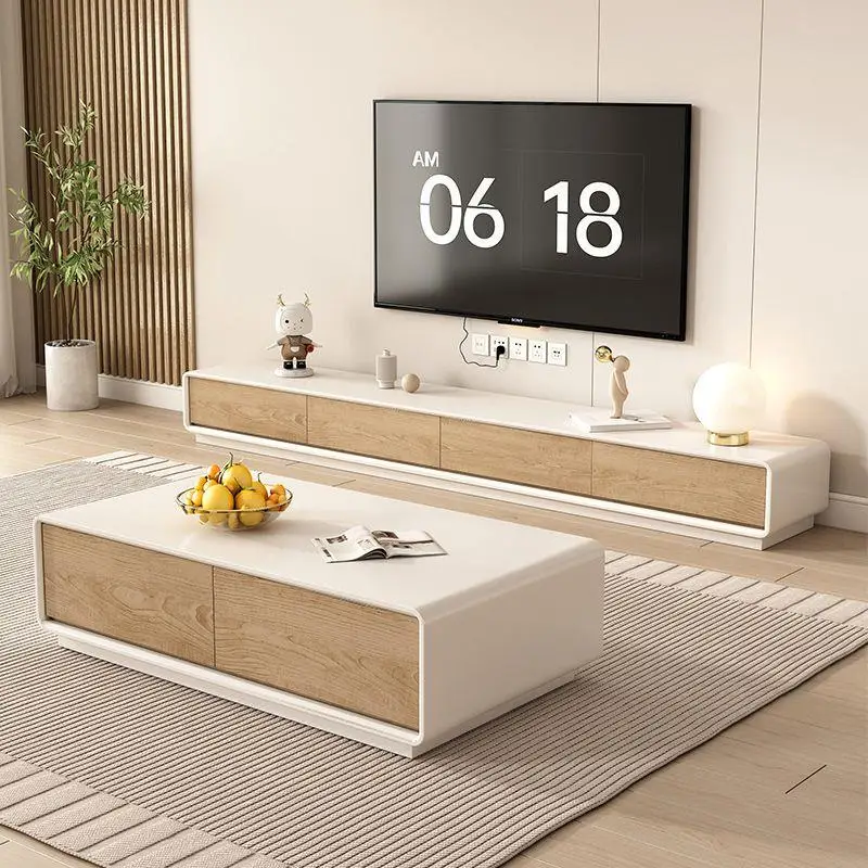 nowoczesna biała szafka pod telewizor stylowa glamour wyjątkowa duża luksusowa modna Mueble Organizador Habitación dom umeblowanie