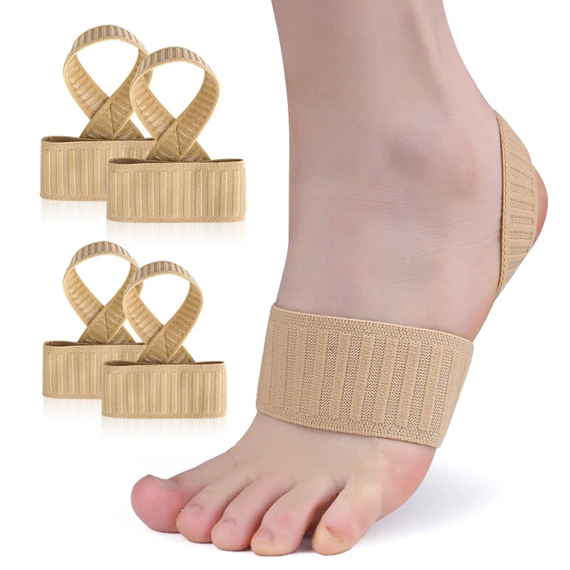 

1 Pair Cushioned Arch Foot Support Decrease Plantar Fasciitis Pain Correction Night Foot Care Corrector