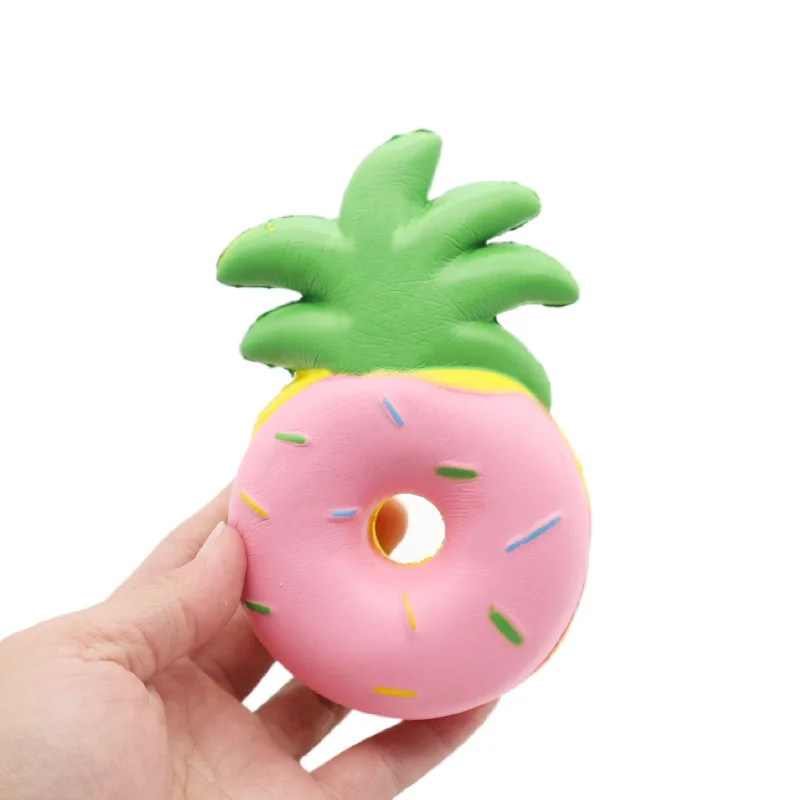 

Cute PU Slow Rebound Pineapple Donut Squishy Simulation Stress Relieving Pinch Toys Children Stress Relieving Toys