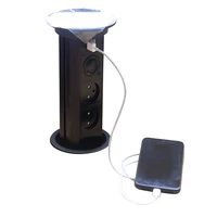 standard smart wifi desktop pop up socket 16a with speaker usb qi wireless charger pop up outlet