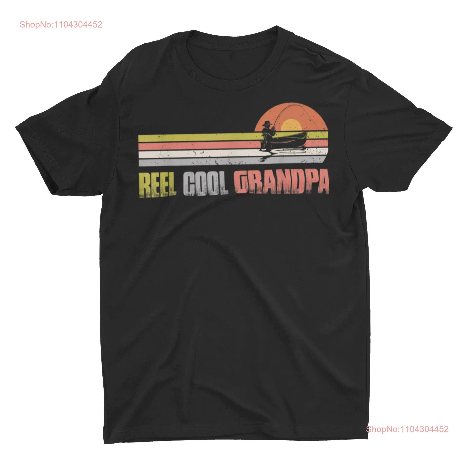 Футболка Reel Cool Grandpa Fishing с длинными или короткими рукавами
