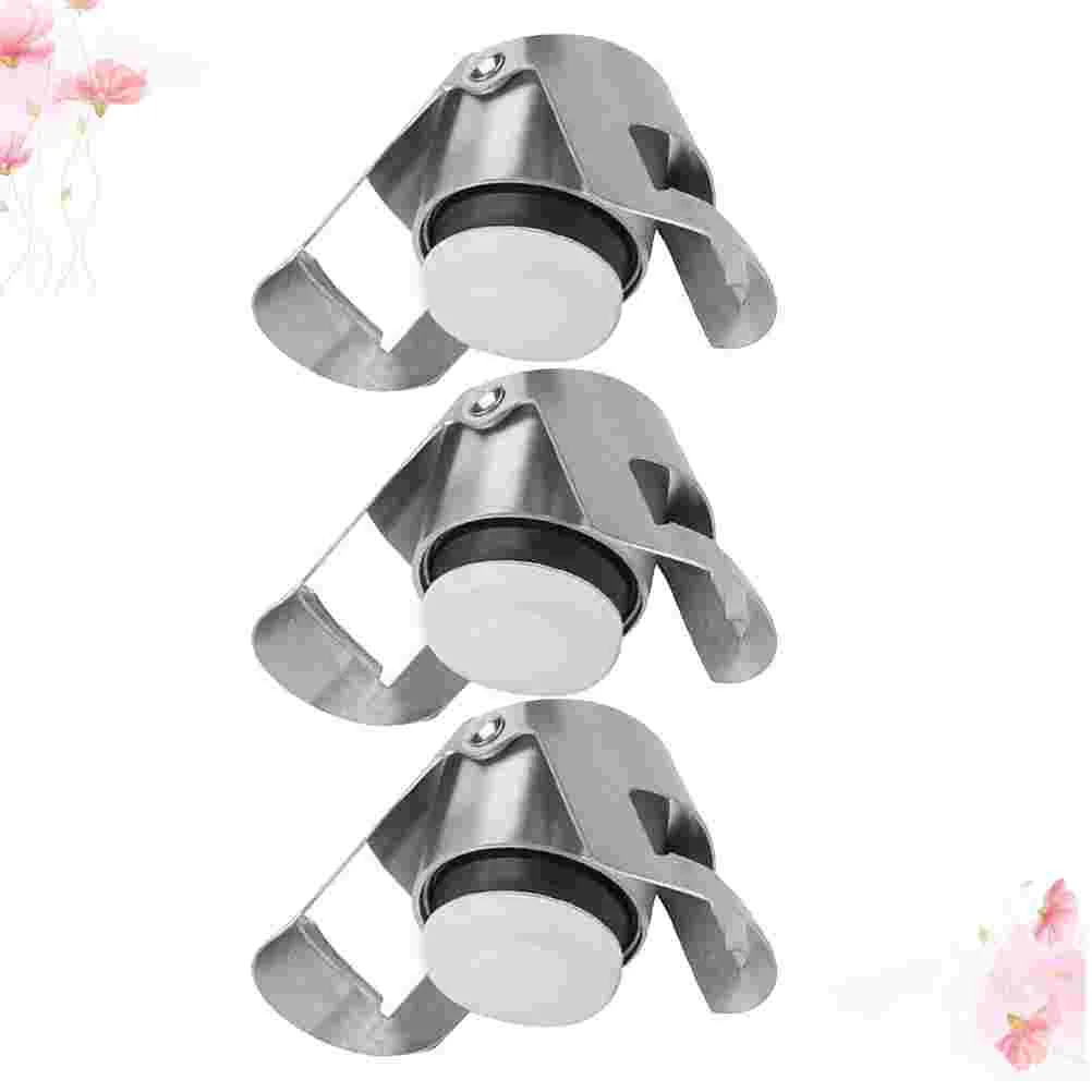 

3pcs Stainless Steel Stopper Creative Bottle Sealer Plug Stopper Party Favors )