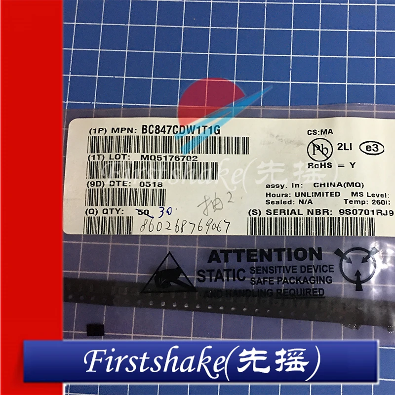 

100 шт./партия BC847CDW1T1G BC848CPDW1T1G SOT-363 BC848ALT1G BC857ALT1G SOT-23 новый оригинальный