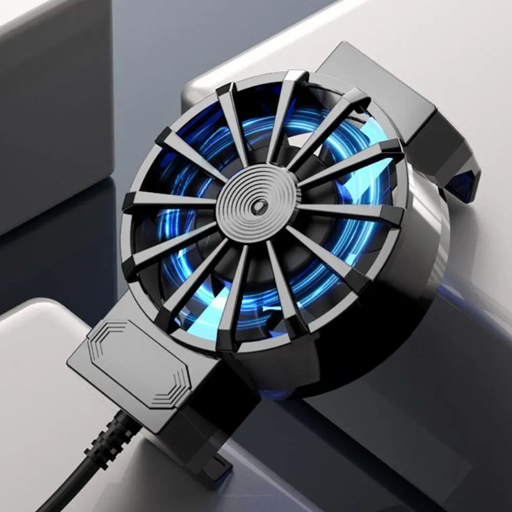 

Universal Mini Mobile Phone Cooling Fan Radiator Turbo Hurricane Game Cooler Cell Phone Cool Heat Sink For IPhone/Samsung/Xiaomi