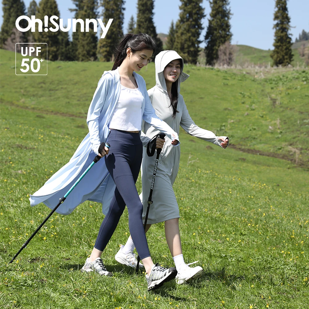 Женское летнее длинное солнцезащитное пальто OhSunny