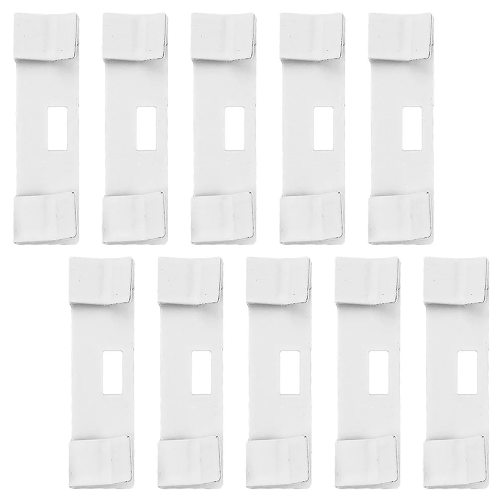 

10 Pcs Vertical Shade Replacement Sheet Windows Blinds Home Apartment Parts Tabs Slats Fixer Metal Repair Clip Accessory