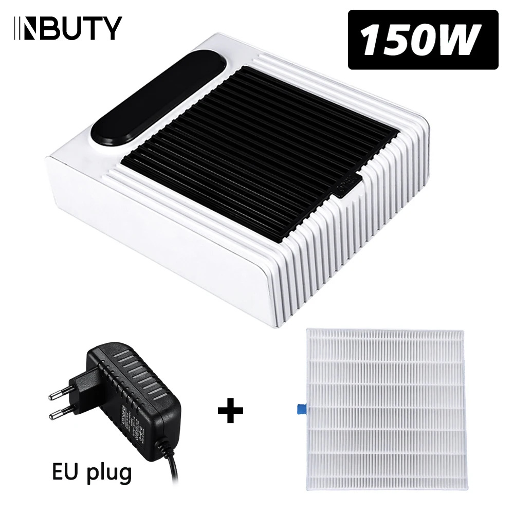 

INBUTY 150W Powerful Nail Dust Collector For Manicure Nail Vacuum Cleaner With Fitter Nail Dust Fan for Manicure Salon Equipment