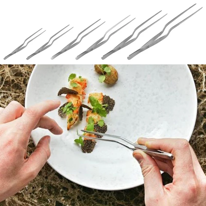 Пинцет из нержавеющей стали износостойкий прочный пищевой удобный инструмент