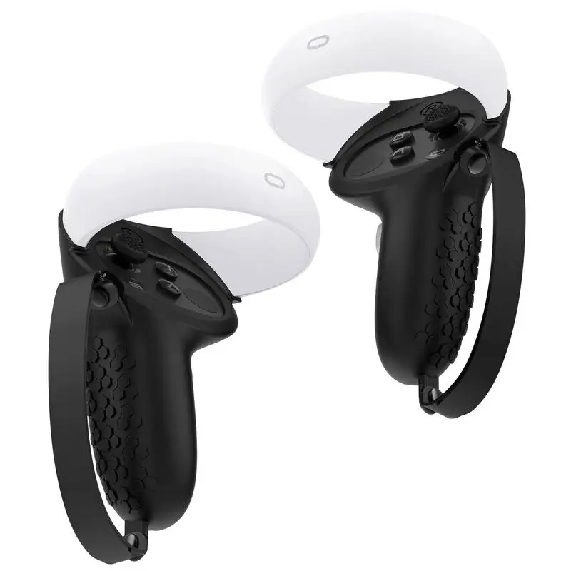 

Силиконовые чехлы для ручек контроллера VR аксессуары для Oculus вопросы 2 защитный чехол для ручек с ремешками для суставов Противоскользящий