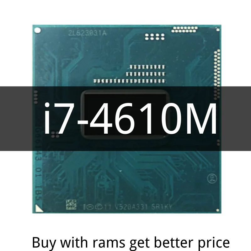 

Core i7-4610M i7 4610M SR1KY 3,0 ГГц двухъядерный четырехпоточный процессор 4M 37W Socket G3 / rPGA946B