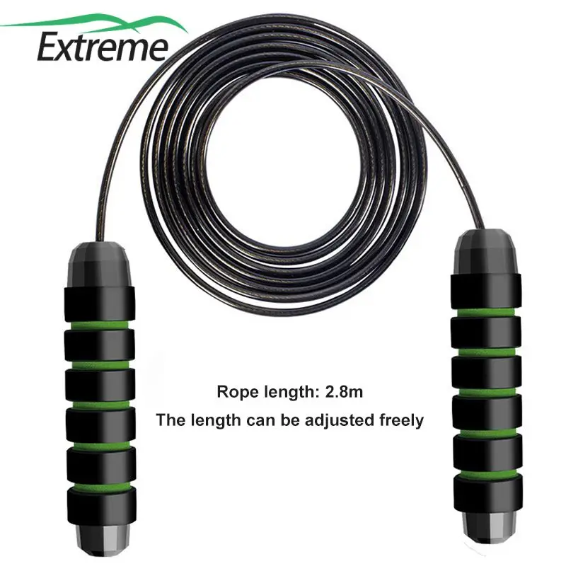 

Tangle-Free Skipping Rope Built-in Smooth Steel Ball Rapid Speed Jumping Rope Adjustable 360° Rotating Steel Wire Jump Rope