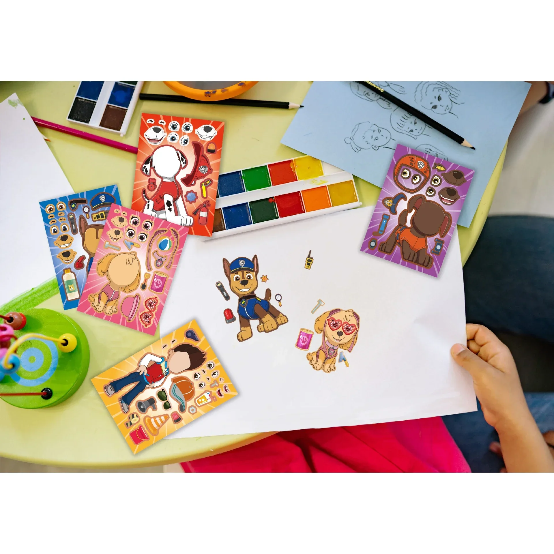 Аниме Щенячий патруль наклейки сделай сам мультяшный маршалл губная голова Скай