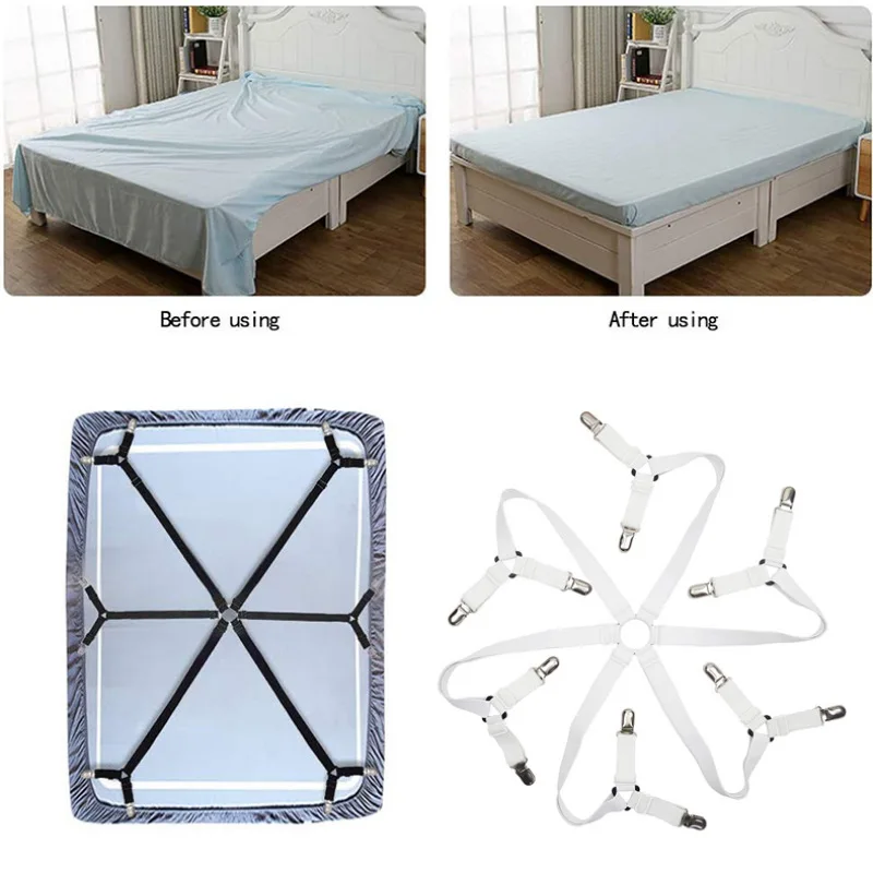 12 Clips Adjustable Bed Sheet Holder for Sheets Mattress Covers Sofa Cushion Covers Sheet Clips Sheet Clips Sheet Frame Fastener