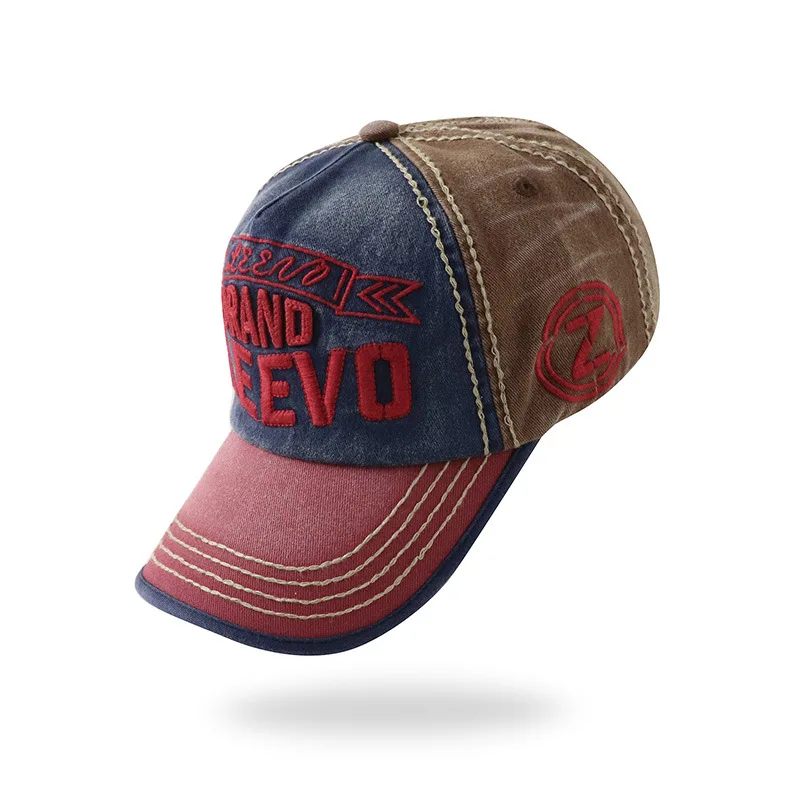 

Embroidery Soft Top Washed Baseball Cap Men Summer Fishing Sunshade Truckers Hats Designer Patchwork Gorras Snapback Hombre