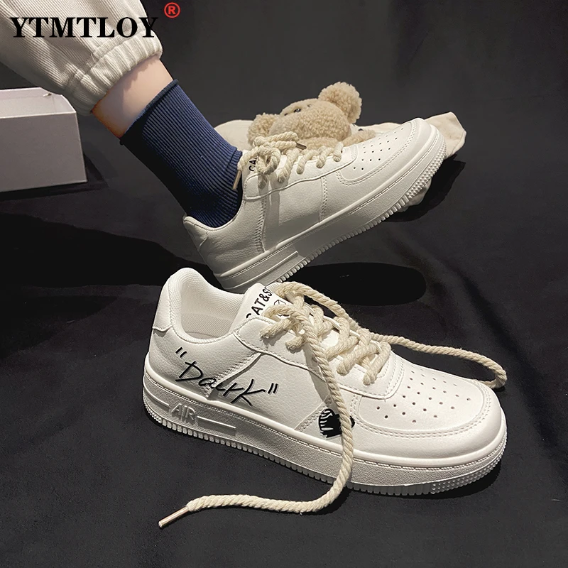 

Women Low Top Sneakers New Spring Sports Shoes Lace Up Brand Women's Platform Casual Fashion Tennis Platform Shoes Trainers 40