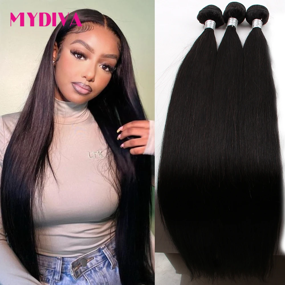 

Пряпряди человеческих волос 30, 32, 40 дюймов, 100% человеческие волосы, прямые пупряди, тканевые пучки волос, пучки для наращивания