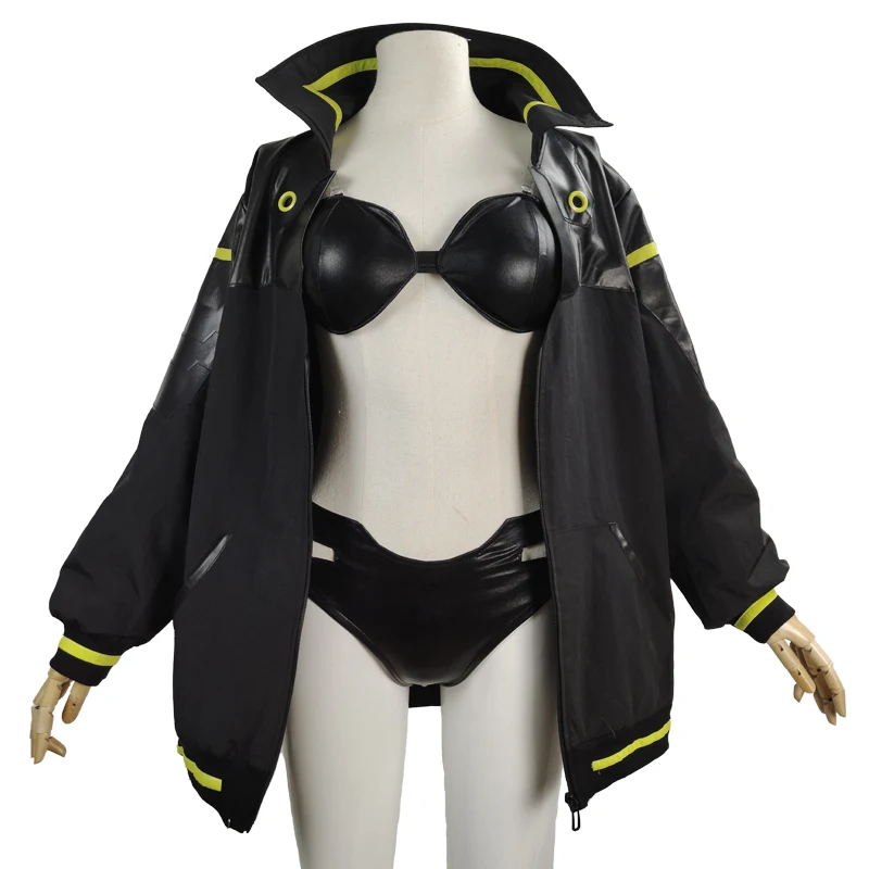 

Anime CYBERPUNK EDGERUNNERS Cosplay Game Runner Rebecca Costumes Halloween Women's Coat Jacket Wig Shoes Headwear Underwear Bar