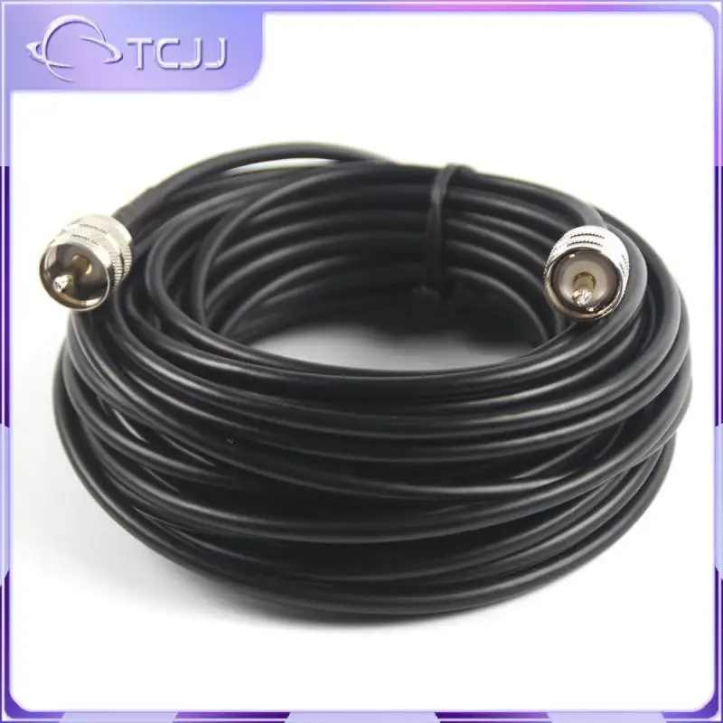 

Copper Braid Shields Uhf Male To Male Rg8x Cable Portable Rf Antenna Cable Convenient Black Coaxial Cable Consumer Electronics