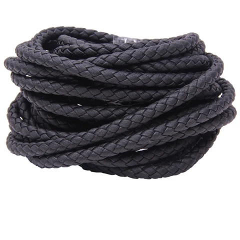 REGELIN Плетеный браслет из искусственной кожи 3/4/5/6/8 мм коричневый