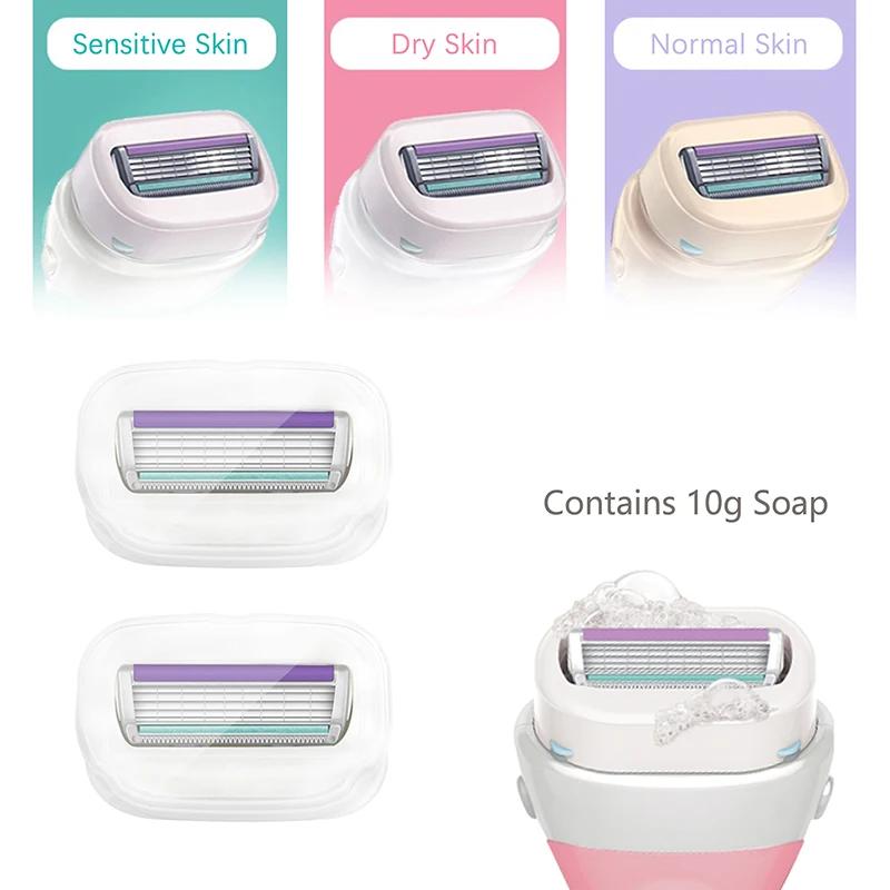 Women Hair Shaving Safe Blades Original Schick Intuition Nat
