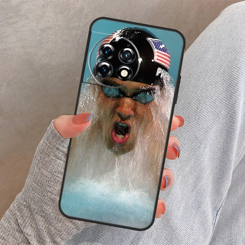 Фото Чехол для плавания Michael Phelps для OnePlus Nord 4 3 CE 2 Lite N20 N10 N30 OnePlus 8T 10T 13 13R 12 12R 11 10 Pro №5