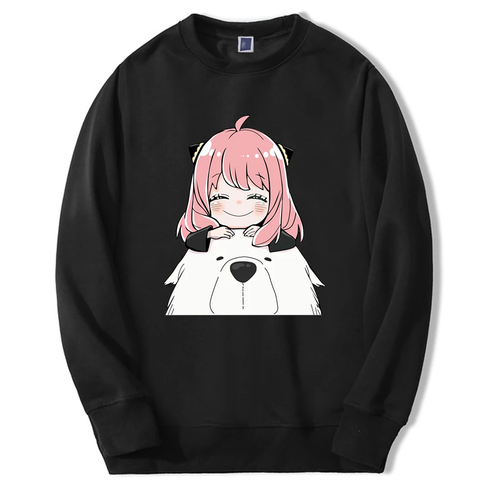 

Мужские толстовки с круглым вырезом Spy X Family, толстовка с капюшоном в японском стиле аниме, милый пуловер-подделка Ани, повседневная одежда в ...