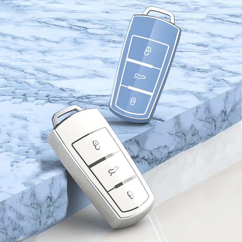 

Мягкий чехол из ТПУ, чехол-брелок для Volkswagen VW Magotan Passat B8 Golf For Skoda Superb A7, автомобильные аксессуары