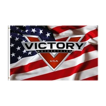 3x5Ft Victorys Flag Racing Motorcycle Printed Banner For Decor