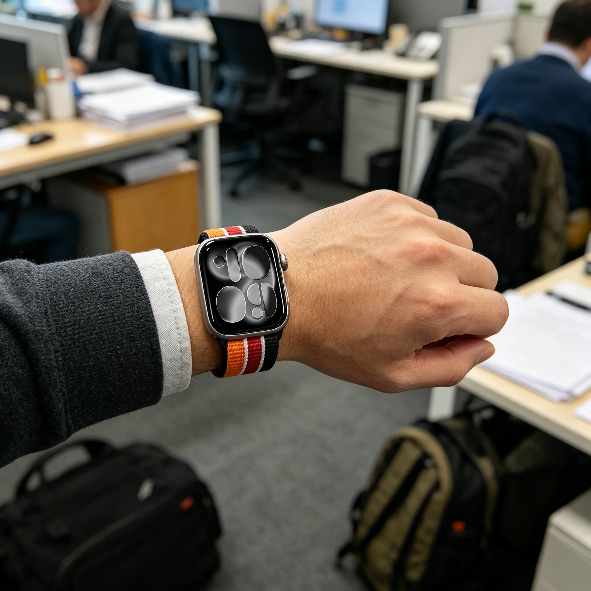 Фото Дышащий нейлоновый ремешок-петля для Apple Watch, 46 мм, 44 мм, 40 мм, 45/41/42 мм, браслет для iWatch серий 11, 10, 9, 8, SE, Ultra, 3 №5