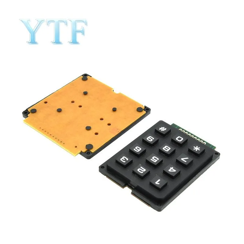4X3 12key  4X4  Matrix Keyboard Keypad Module Use Key PIC AVR Stamp Sml 4*4 3*4 Plastic Keys Switch for Arduino Controller images - 6